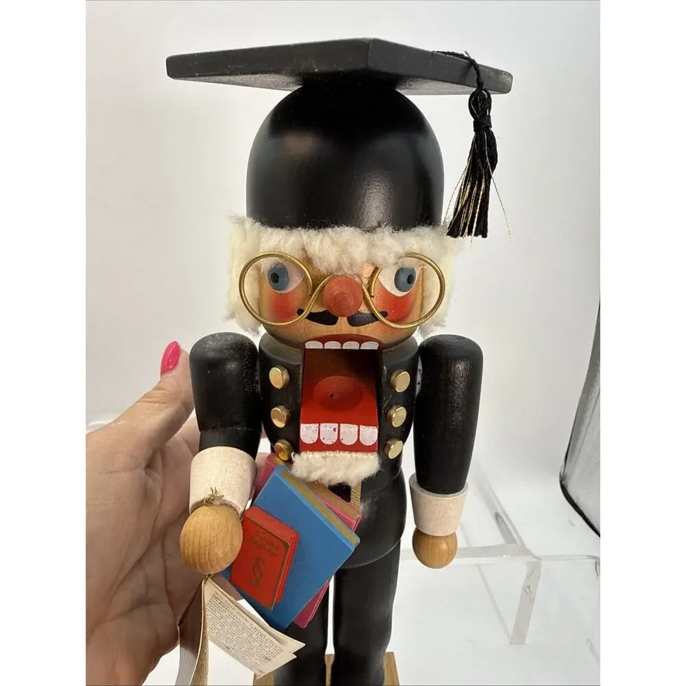Christian Ulbricht Doctor Graduate Nutcracker Handmade Germany READ